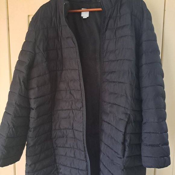 J Jill Women's Black Quilted Puffer Coat Size XL - Picture 2 of 11